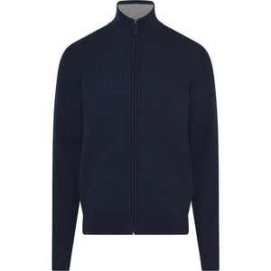Compass Classic Cardigan Knit Scanno Knit 700 Navy Blue