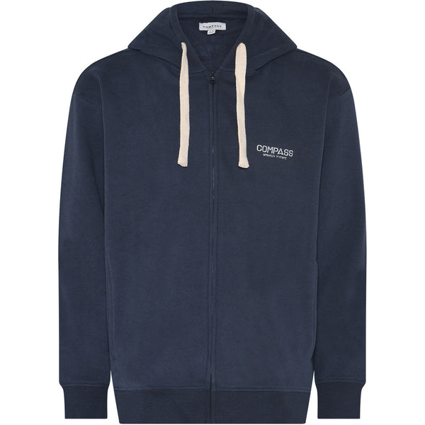 Compass Classic Hooded Sweatshirt Sauze with zip Sweatshirt 700 Navy Blue