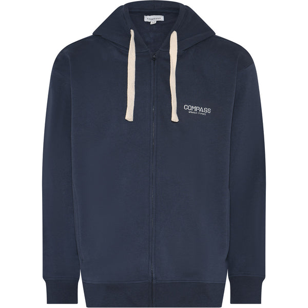 Compass Classic Hooded Sweatshirt Sauze with zip Sweatshirt 700 Navy Blue