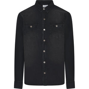 Compass Classic Shirt LS Ponte Shirt LS 830 Black stone wash