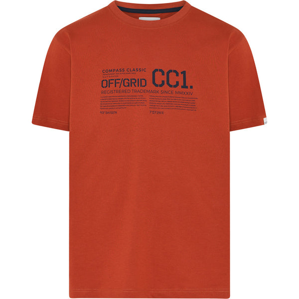 Compass Classic T-shirt Stefano T-shirt 450 Dark Brick