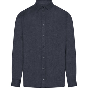 Compass Classic Shirt LS Selva Shirt LS 700 Navy Blue
