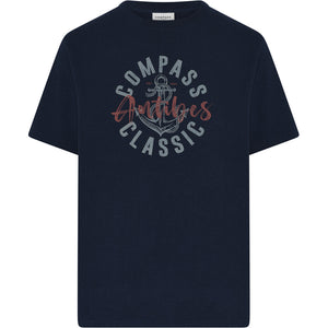 Compass Classic T-shirt Torca T-shirt 700 Navy Blue